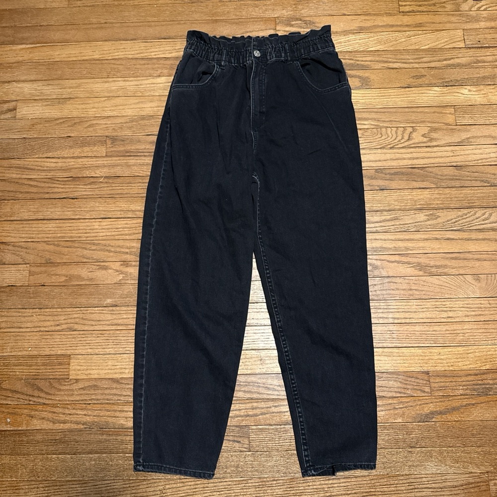 zara paperbag jeans